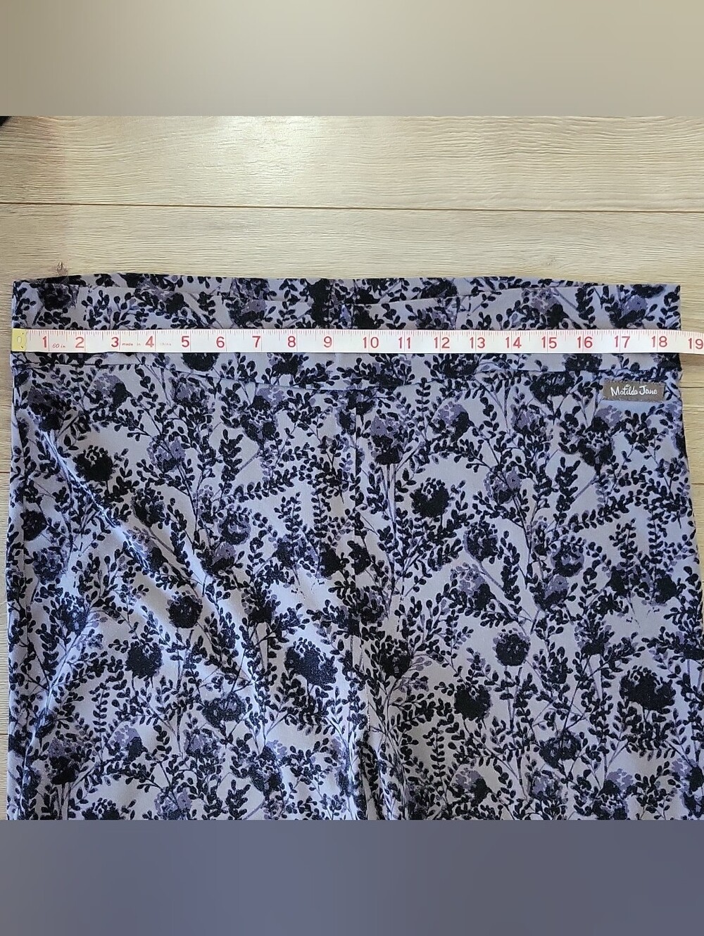 Matilda Jane XL Tiered Wide Leg Pants Floral Cottagecore Boho Lagenlook Purple - Picture 4 of 9